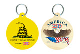 "Don't Tread on Me" Round Keychain