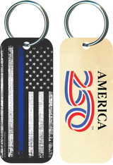 Thin Blue Line Keychain