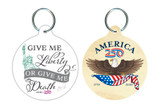 "Give Me Liberty or Give Me Death" Round Keychain
