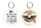 "We have met the enemy" Round Keychain