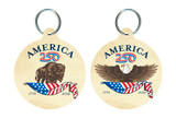 America250™ Buffalo Round Keychain