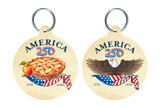 America250™ Apple Pie Round Keychain