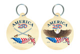 America250™ Swords Round Keychain