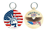 Statue of Liberty Round Keychain