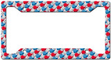 Patriotic State Pattern License Plate Frame
