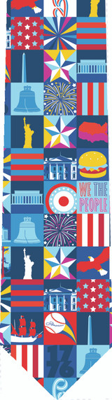 Patriotic Pattern Tie