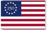 250 Flag Greeting Card