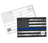 Thin Blue Line Flag Postcard