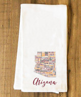 Arizona State Cities Tea Towel