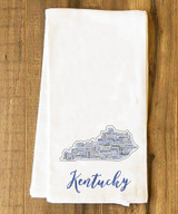 Kentucky State Cities Tea Towel