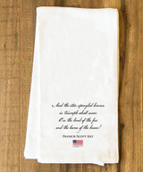 "The Star-Spangled Banner" Freedom 250 Quote Tea Towel