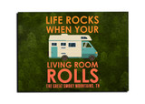 "Life Rocks" Customizable Magnet