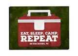 "Eat, Sleep, Camp, Repeat" Customizable Magnet