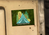 "Welcome to Our Campsite" Customizable Magnet