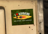 "I Heart Kayaking" Customizable Magnet