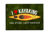 "I Heart Kayaking" Customizable Magnet