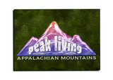 "Peak Living" Mountains Customizable Magnet