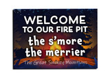 "Welcome to Our Fire Pit" Customizable Magnet