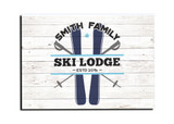 "Family Ski Logde" Customizable Magnet