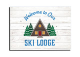 "Welcome to Our Ski Lodge" Magnet