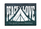 "Peace and Love" Customizable Magnet