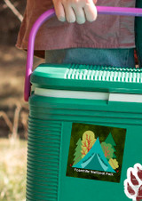 "Welcome to Our Campsite" Customizable Sticker