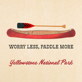 "Worry Less, Paddle More" Customizable Sticker