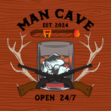 Man Cave Customizable Sticker