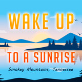 "Wake Up to a Sunrise" Customizable Sticker