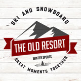 "The Old Resort" Customizable Sticker