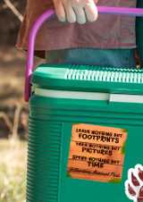 "Leave Nothing but Footprints" Customizable Sticker