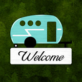 "Welcome" Camper Sticker
