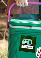 "Welcome" Camper Sticker