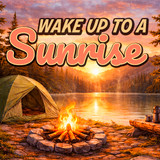 "Wake up to a Sunrise" Sticker
