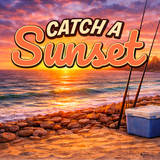 "Catch a Sunset" Sticker