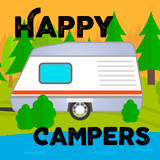 "Happy Campers" Sticker