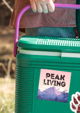 "Peak Living" Sticker