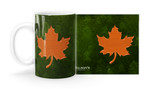 Orange Maple Leaf Mug