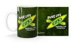 "River Life" Kayak Customizable Mug