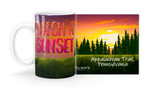"Catch a Sunset" Forest Customizable Mug