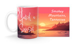 "Catch a Sunset" Pink Customizable Mug