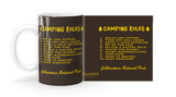 "Camping Rules" Yellow Customizable Mug
