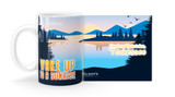 "Wake up to a Sunrise" Lake Customizable Mug