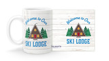 "Welcome to Our Ski Lodge" Mug