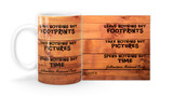"Leave Nothing but Footprints" Customizable Mug