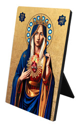 Theophilia Immaculate Heart Desk Plaque