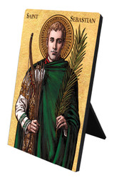 Theophilia St. Sebastian Desk Plaque