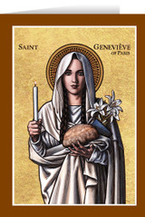 Theophilia St. Genevieve Greeting Card