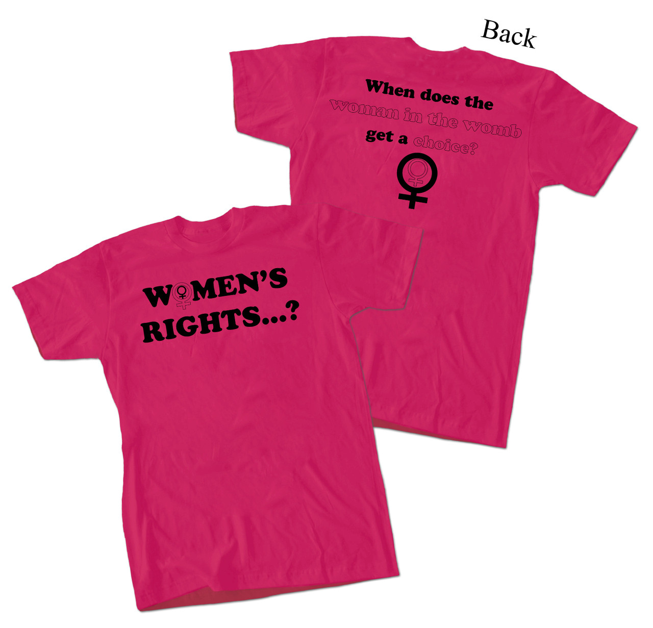"Women's Rights" Pink TShirt Nelson Gifts Wholesale