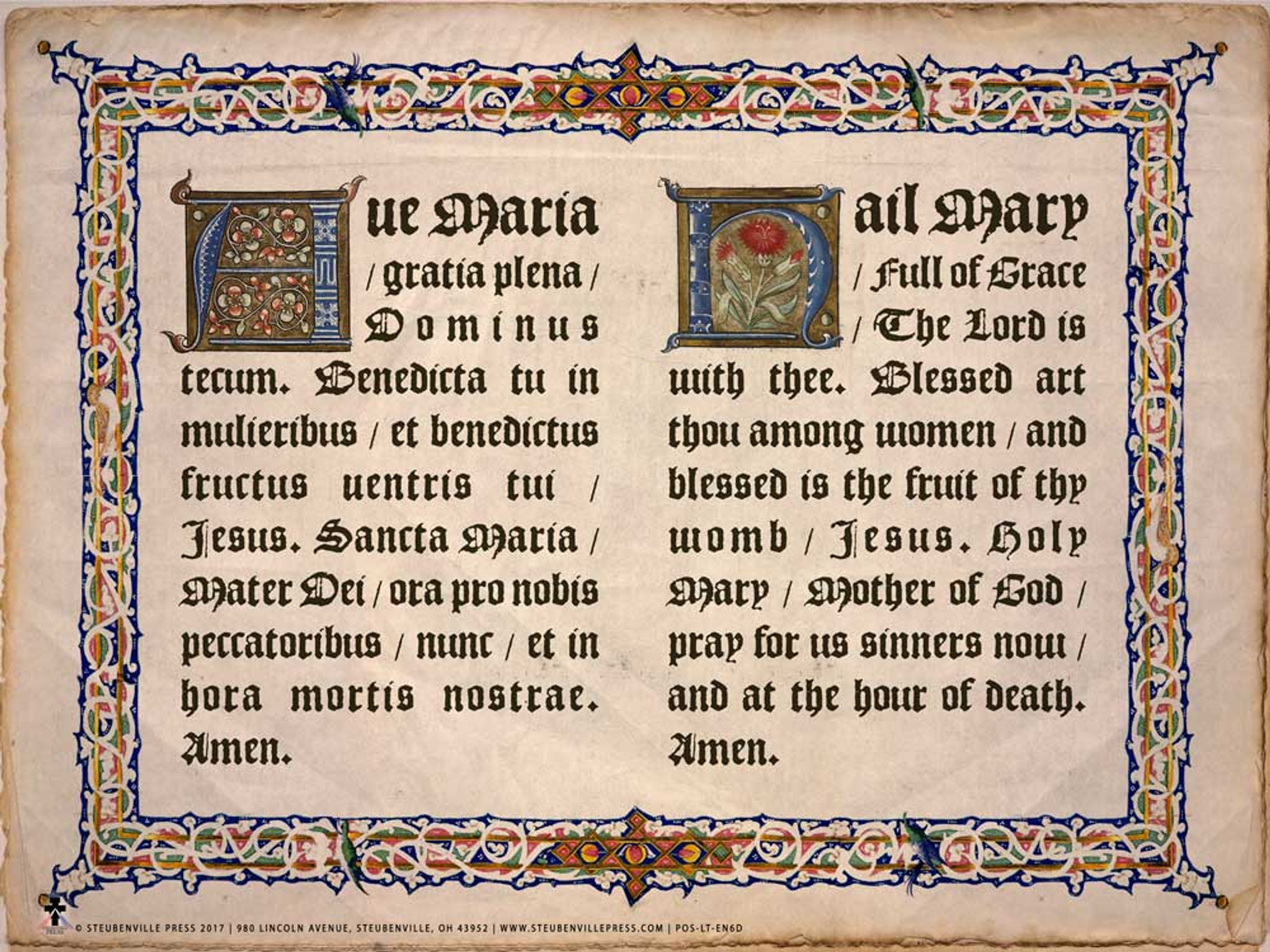 Latin Prayer Posters